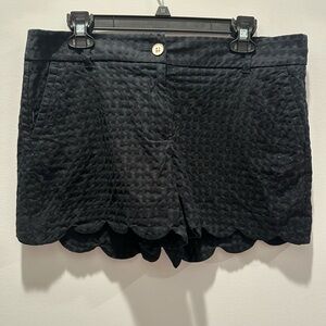 Crown & Ivy Black High Waist Quilted Shorts